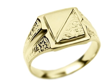 Sygnet z żółtego złota 585 Be Unique Syg-004