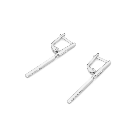 Przejdź do produktu Kolczyki z białego złota 585 z diamentami 0,08ct The Diamonds