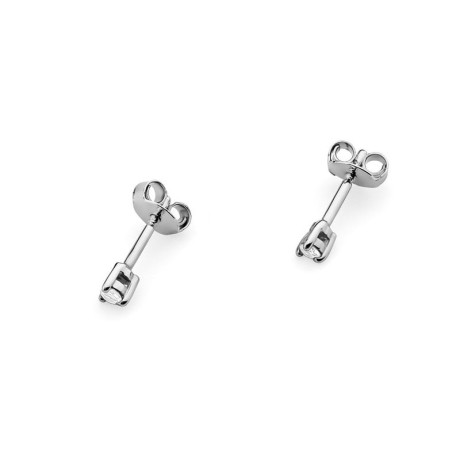 Przejdź do produktu Kolczyki z białego złota 585 z diamentami 0,08ct The Diamonds