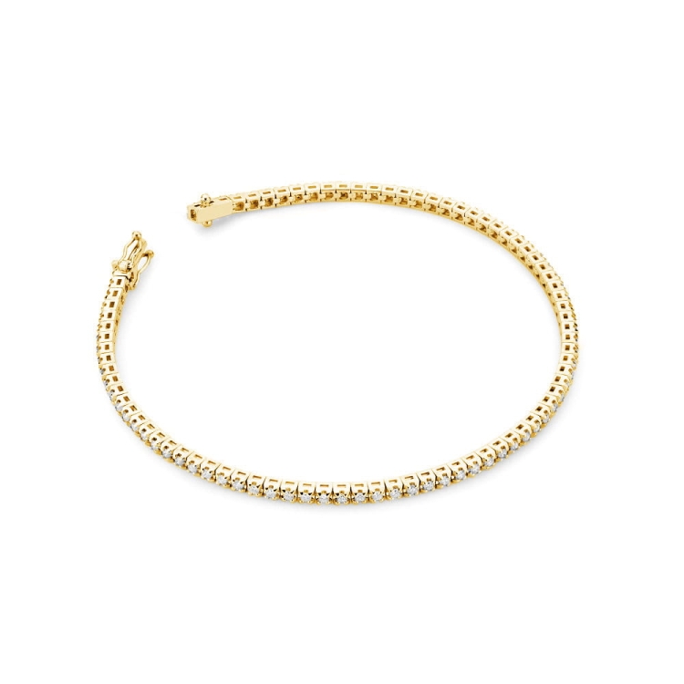 Bransoletka z żółtego złota 585 z diamentami 1,20ct The Diamonds