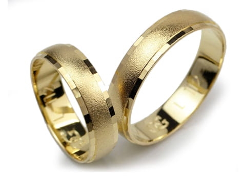 Obrączki ślubne z żółtego złota 333 półokrągłe 5mm Lovely L112-333