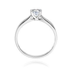 Pierścionek zaręczynowy z białego złota z diamentem 0,30ct Fire Of Love