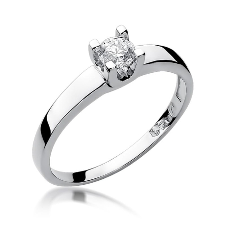 Przejdź do produktu Pierścionek zaręczynowy z białego złota z diamentem 0,25ct Fire Of Love