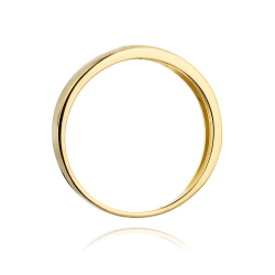 Pierścionek zaręczynowy z żółtego złota z brylantami 0,05ct Fire Of Love