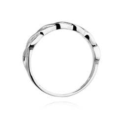 Pierścionek zaręczynowy z białego złota z brylantami 0,20ct Fire Of Love