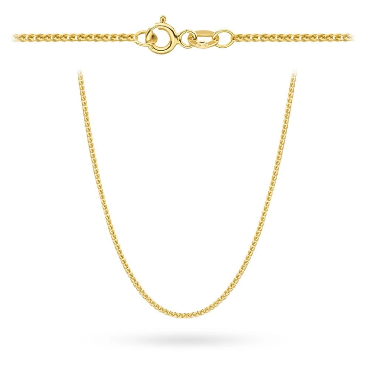 Łańcuszek złoty - lisi ogon - 50cm - 0,8mm (waga: 1,38g)