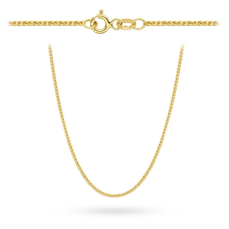 Łańcuszek złoty - lisi ogon - 55cm - 1,2mm (waga: 4,18g)