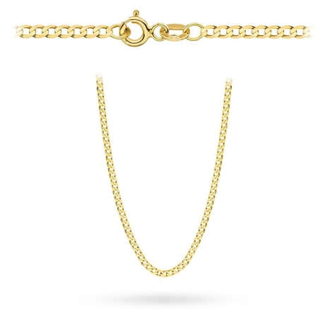 Przejdź do produktu Łańcuszek złoty - pancerka - 60cm - 2,0mm (waga: 3,77g)