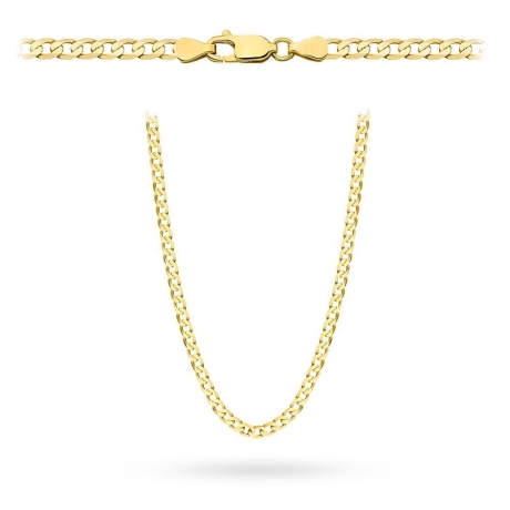 Przejdź do produktu Łańcuszek złoty - pancerka - 55cm - 3,0mm (waga: 7,54g)