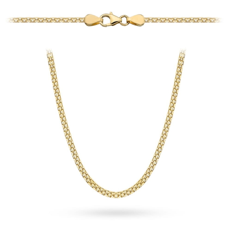 Łańcuszek złoty - bismarck - 45cm - 2,0mm (waga: 3,36g)