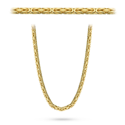 Łańcuszek złoty - królewski - 50cm - 2,5mm (waga: 10,12g)