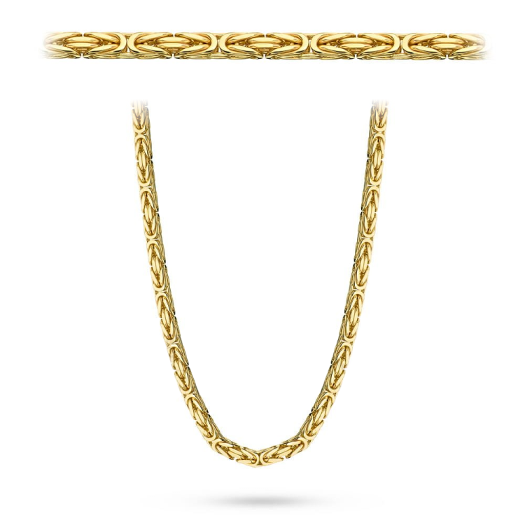 Łańcuszek złoty - królewski - 50cm - 2,5mm (waga: 10,12g)