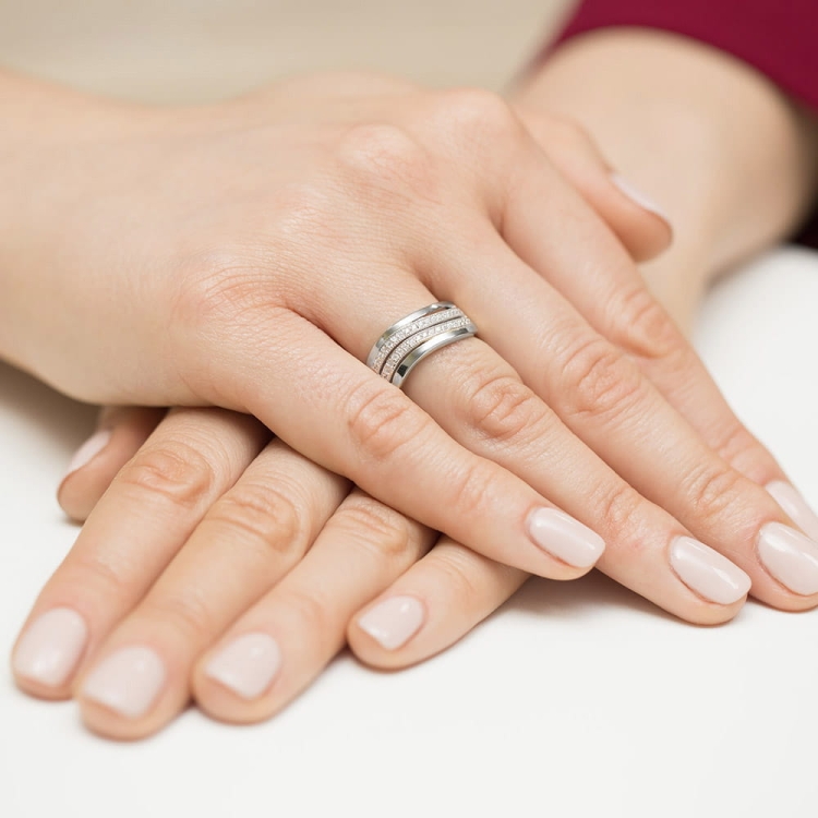 Pierścionek zaręczynowy z żółtego złota z brylantami 0,18ct Fire Of Love