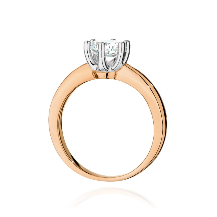 Pierścionek zaręczynowy z różowego złota z diamentem 0,70ct Fire Of Love