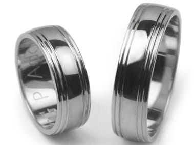 Obrączki ślubne z białego złota półokrągłe 6mm Premium P-ADONIS-b