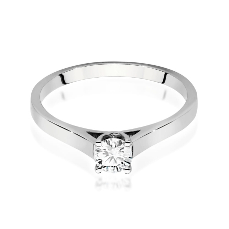 Przejdź do produktu Pierścionek zaręczynowy z białego złota z diamentem 0,50ct Fire Of Love 
