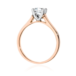 Pierścionek zaręczynowy z różowego złota z diamentem 1,00ct Fire Of Love