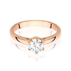 Pierścionek zaręczynowy z różowego złota z diamentem 0,70ct Fire Of Love