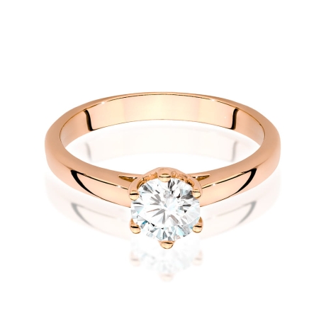 Przejdź do produktu Pierścionek zaręczynowy z różowego złota z diamentem 0,70ct Fire Of Love
