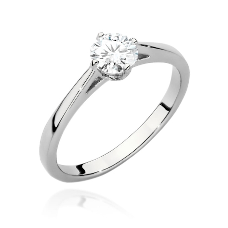 Przejdź do produktu Pierścionek zaręczynowy z białego złota z diamentem 0,50ct Fire Of Love 