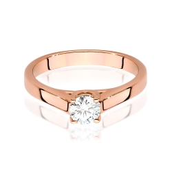 Pierścionek zaręczynowy z różowego złota z diamentem 0,40ct Fire Of Love
