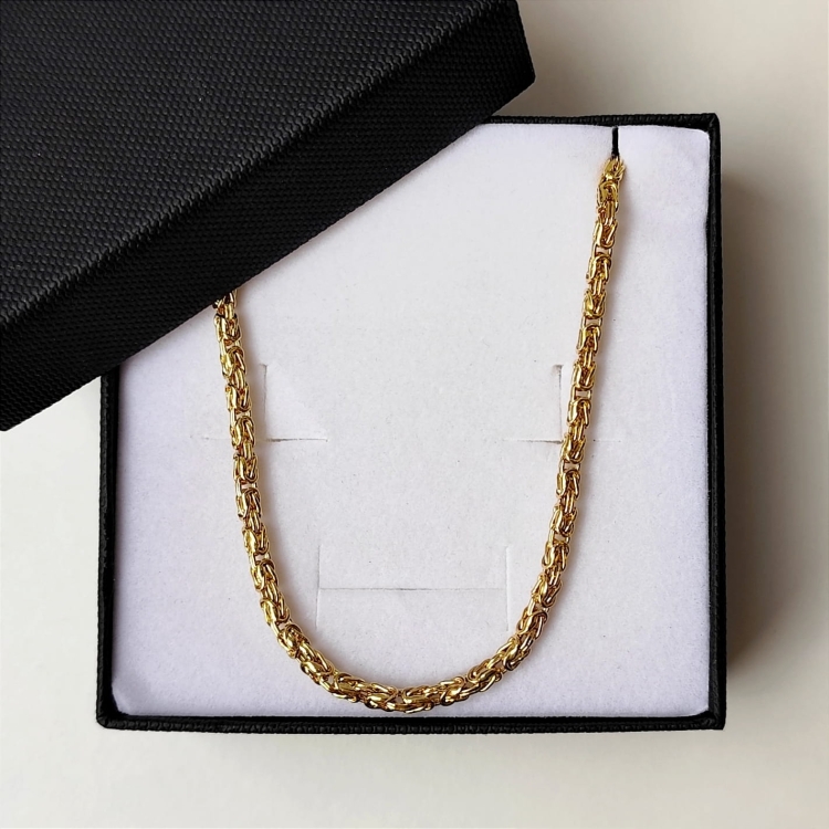 Łańcuszek złoty - królewski - 50cm - 2,5mm (waga: 10,12g)