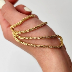 Łańcuszek złoty - królewski - 50cm - 2,5mm (waga: 10,12g)