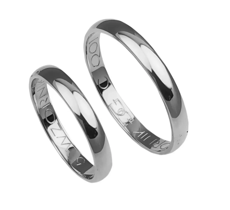 Przejdź do produktu Klasyczne obrączki ślubne z białego złota okrągłe 3mm Classic C001