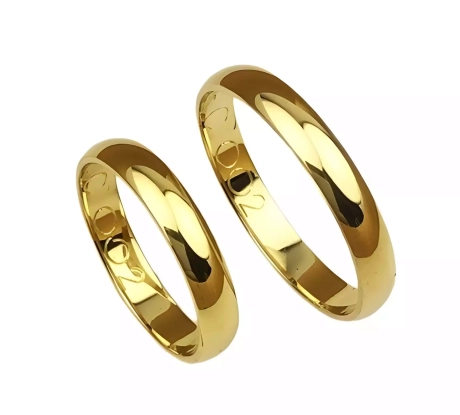 Przejdź do produktu Klasyczne obrączki ślubne z żółtego złota okrągłe 3,5mm Classic C002