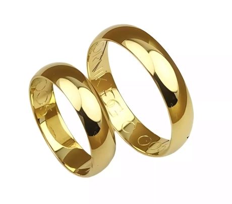 Przejdź do produktu Klasyczne obrączki ślubne z żółtego złota okrągłe 5,5mm Classic C006