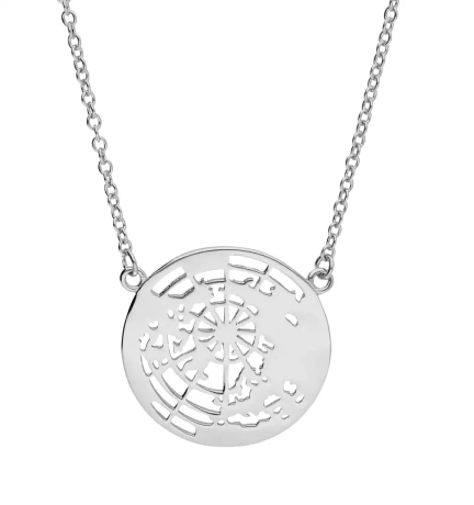 Przejdź do produktu Srebrny naszyjnik ziemia