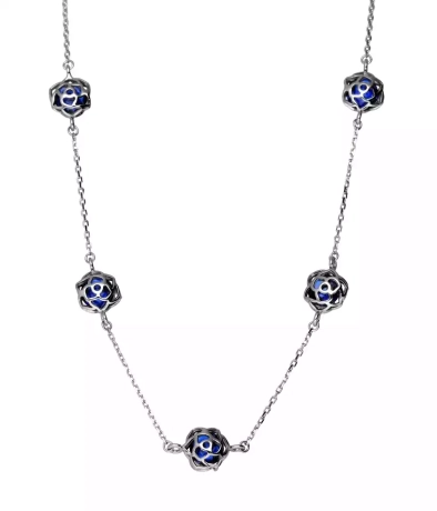 Przejdź do produktu Srebrny naszyjnik kulki 