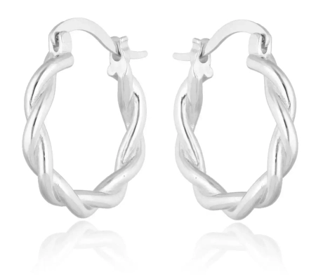 Przejdź do produktu Srebrne plecione kółeczka