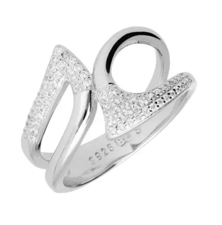 Przejdź do produktu Srebrny pierścionek z cyrkoniami 