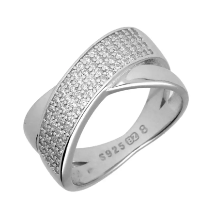 Przejdź do produktu Pierścionek srebrny z cyrkoniami 