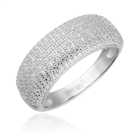 Przejdź do produktu Srebrny pierścionek z cyrkoniami 