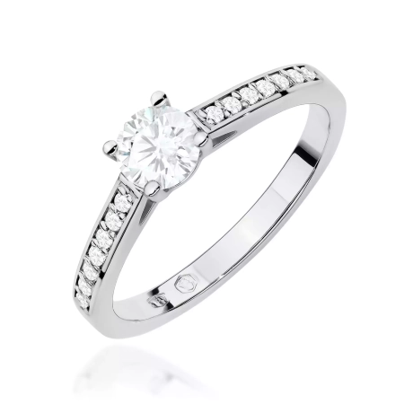 Przejdź do produktu Pierścionek BW0052 Diament Laboratoryjny 0,50ct białe złoto 