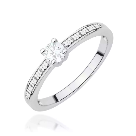 Przejdź do produktu Pierścionek BW0288 Diament Laboratoryjny 0,20ct białe złoto