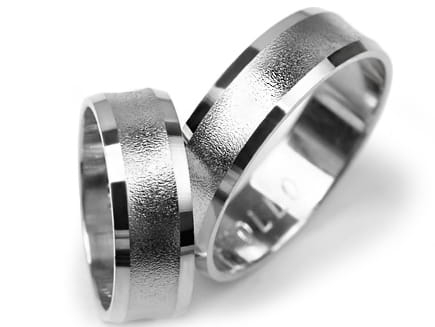 Obrączki ślubne z białego złota wklęsłe 6mm Premium P-APOLLO-b