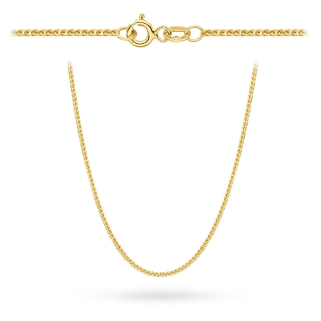 Przejdź do produktu Łańcuszek złoty pr. 585 - splot lisi ogon 50cm (Gramatura: 2.46)