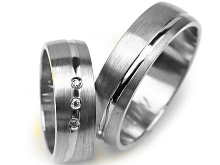 Obrączki ślubne z białego złota półokrągłe z cyrkoniami 6mm Premium P-GRIMM-b