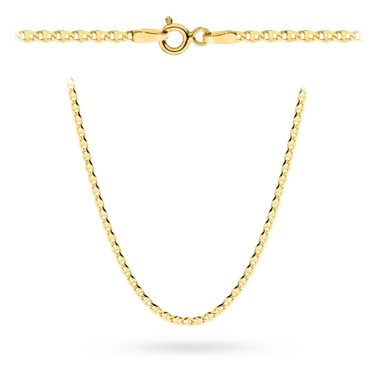 Łańcuszek złoty pr. 585 - splot gucci 60cm (Gramatura: 2.47)