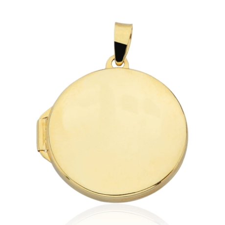 Przejdź do produktu Zawieszka złota puzderko gładkie koło duże 