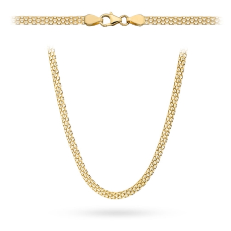 Przejdź do produktu Łańcuch złoty bismarck 50cm - 4mm (Gramatura: 10.04)