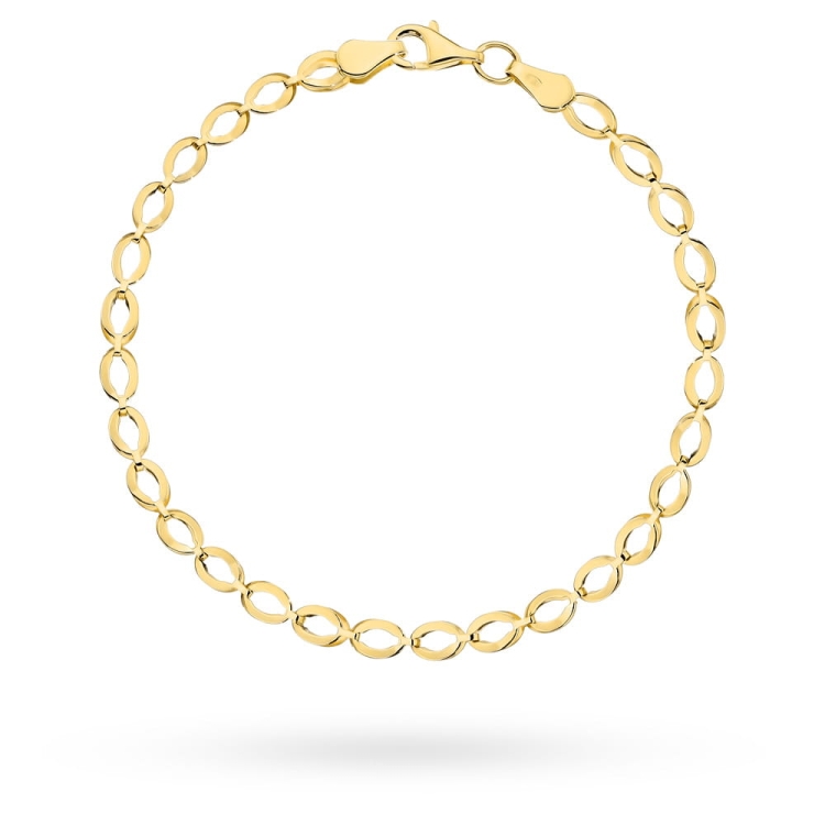 Bransoletka złota elipsy