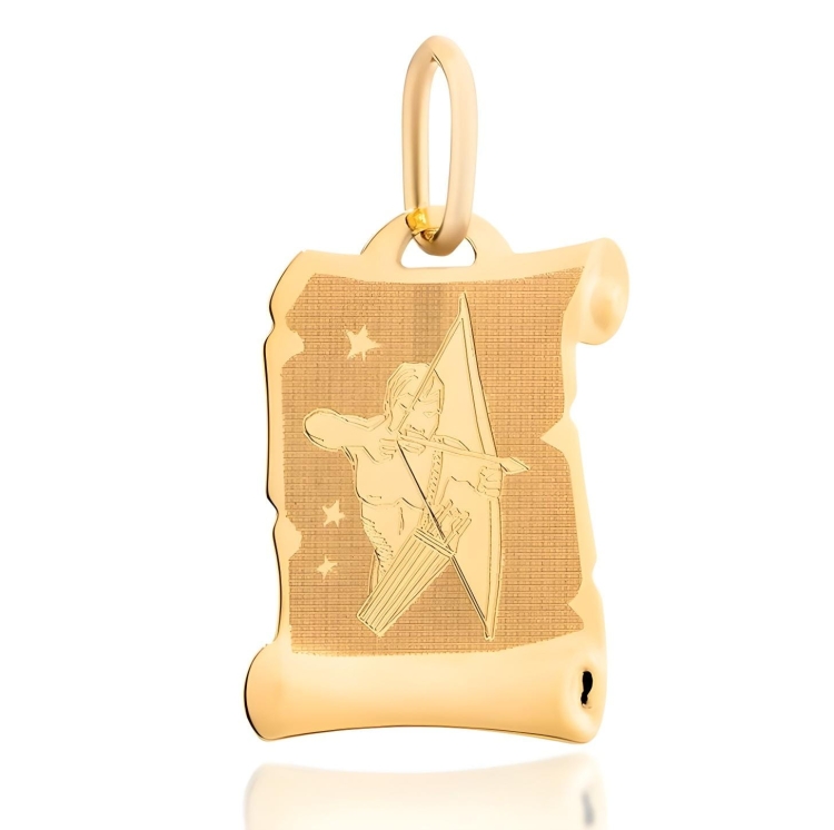 Zawieszka znak zodiaku strzelec na papirusie