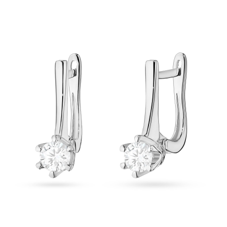 Przejdź do produktu Kolczyki BK0520 Diament Laboratoryjny 2 x 0,30ct białe złoto