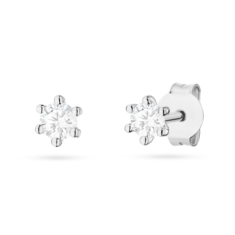 Przejdź do produktu Kolczyki BK0222 Diament Laboratoryjny 2 x 0,10ct białe złoto 