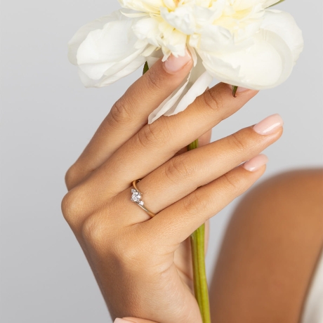 Przejdź do produktu Pierścionek BW0346 Diament Laboratoryjny 0,25ct żółte złoto