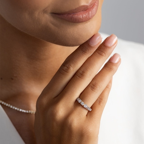 Przejdź do produktu Pierścionek BW0411 Diament Laboratoryjny 0,10ct żółte złoto